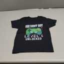 GILDAN Kids Birthday Boy Level 4 Unlocked Gamer Controller 4th Bday Boys T-Shirt (Level 4)