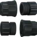 DUSICHIN Garden Hose Connector Pressure Washer Gun to Water Garden Hose Adapter, 3/4 INCHES GHT Male And Female to Power Washer Wand Handle M22 Female Fitting 3/4" GHT To M22 Joint DUS2623