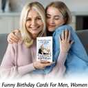 3 x NewEleven Birthday Gifts For Women - Humorous Message, Funny Birthday Gift Card For Men, Women, Dad, Mom, Brother, Sister, Friends, Family - Greeting Card