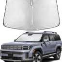 EcoNour Windshield Sunshade Compatible for Hyundai Santafe 2024 2025 2026, Sun Visor for Front Windshield & Window Sun Shade Cover, UV Heat Blocker & Protector, Car Accessories