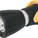 Carrand 90051 Heavy Duty Fire Hose Nozzle with On/Off Switch (Colors May Vary) , Black