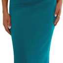 PRETTYGARDEN Women's 2026 Summer Formal Maxi Dresses Sleeveless One Shoulder Bodycon Ruched Mesh Wedding Guest Cocktail Dress (Blue, XL)