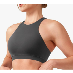 YEOREO CoreFlex Racerback Sports Bras for Women Grey Marble, Small(4/6)