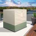 Air Conditioner Cover for Outside Units, 24 inch Outdoor AC Cover for Outside Unit Windproof, 600D Heavy Duty Oxford Fabric Fits up to 24" x 24" x 30"