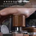 Echo Calibrated Espresso Tamper 54mm with Click Feedback, 30lb Spring, Walnut Handle for Breville Portafilters