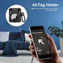 Valkit Compatible Airpods Case and AirTags Case Cover, 2 in 1 Rugged Protective Case Shockproof Air Pod 2 Case for Men Women with Keychain iPod Skin for Airpods 1/2 Gen and Airtag 2021, Black