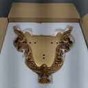 Unique Glass Wall Sconce Light Vintage Glass Wall Light Angel Wings Style Mid Century Modern Wall Light Frosted glassWall Sconce Gold Resin Light Fixture for Dining Room Hallway Bedroom