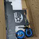 kuaiben Wheel Alignment Tool with Imperial Tape Measure, Upgraded Automotive Alignment kit Without Removing Calipers, Heavy-Duty Stainless Steel Toe Alignment Plates for Most Cars, Trucks and SUVs