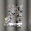 TIHOOD 48PCS 8 Colors 20mm Half Round Realistic Acrylic Eyes for Halloween Props, Masks, Dolls or Bears Craft Plastic Eyeballs (20mm)