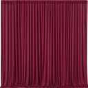 Burgundy Backdrop Curtains - 8 Panel Wrinkle-Free Polyester Photography Drapes for Baby Shower & Birthday Party - 32 X 10FT