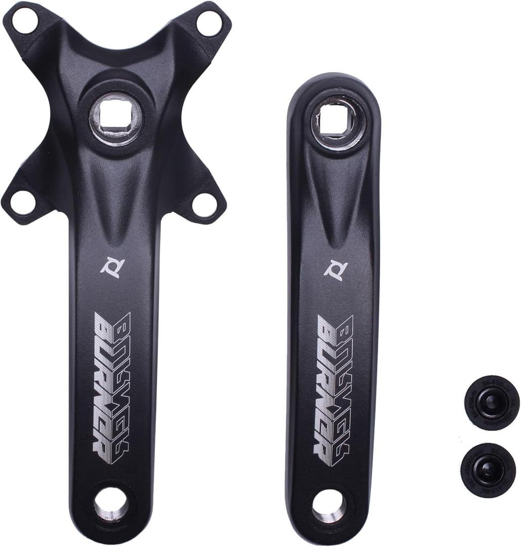 PROWHEEL Bike Crank Arm,One Pair Universal 152MM/160MM/165MM/170MM/175MM BCD 104MM Square Hole Bike Crank Arm for City Bike,Road Bike,Folding Bike,Mountain Bike,Ebike