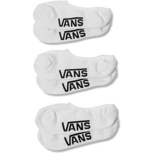 Vans Unisex Classic No Show Socks (3-Pack) - Extra Low Cut, Soft & Stretchy, Everyday Sock for Men's & Women's Low-Top Shoes, White, 6.5-9