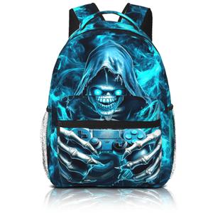 QuillGlyph Graffiti Gamepad Backpack School Backpack For Boys Backpacks For Kids Children Game Bookbag