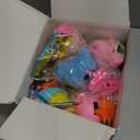 Jumbo 4" Easter Eggs Filled with Windup Toys, 8 Pack Colorful Easter Egg Wind Up Jumping Bunnies and Chicks Hunt Filling Treats Easter Basket Stuffers Easter Party Favors for Kids Boys Girls