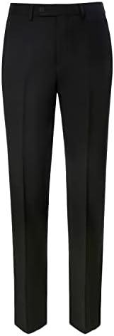 AMY ZHU Men’s Classic Fit Premium Suit Separates – Stretch Blazer & Flat Front Dress Pants for Business Wedding Wear 40W