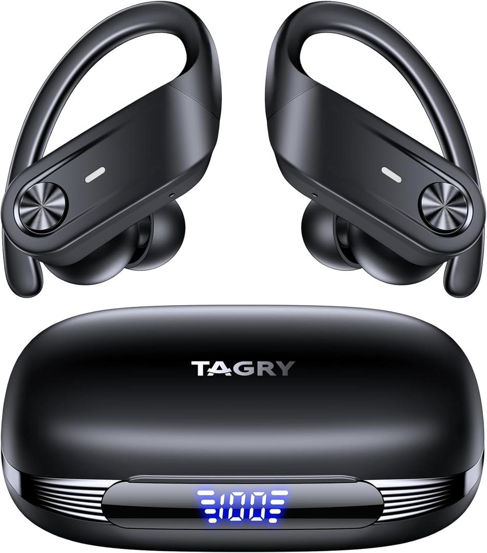TAGRY Active Noise Cancelling Wireless Earbuds 80 Hrs Playtime Bluetooth Earbuds