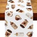 A Baby is Brewing Baby Shower Decorations Table Runner Coffee Gender Reveal Birthday Party Supply Home Kitchen Dining Room Table Decor