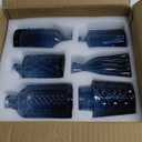 Glass Bud Vase Set of 12, Small Blue Flower Vases for Centerpieces in Bulk, Mini Vintage Vase for Wedding, Home,Table Decoration