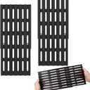 2-Pack Adjustable Cooking Grates – 6" Wide Universal Replacement Grill Grid for BBQ Grills, Universal Cooking Grates for Gas Grills, Extends from 12" to 19" in Depth, Porcelain Steel