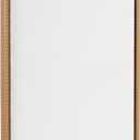 Kate and Laurel Sylvie Blank Framed Canvas Wall Art, 18x40 Natural Beaded, Vintage Modern Empty Canvas for Paint-Your-Own Art, Ready to Paint Premium Canvas Already Framed