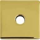 Bitray Shower Arm Flange 3.5" Stainless Steel Shower Arm Flange Square Cover Plate for Shower Head Arms - Gold