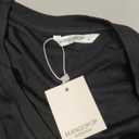 MANGOPOP Women's Long Sleeve Short Sleeve Bodysuit Sexy V Neck Body Suits Fitted Fall Going Out Tops (Large)