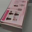 MESCOMB 5 in 1 Hot Air Styler Wrap - High-Speed Hair Dryer, Volumizing Brush with Auto Curlers, Fast Drying & Frizz-Free Styling Straightening, No Heat Damage, Includes Travel Bag, Gift for Women (Pink)