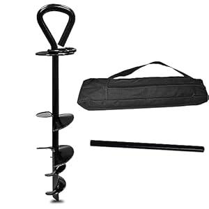 SHUNAI Dog Tie Out Cable and Stake - O Style Stake for Small Medium Large Dogs Up to 100 lbs - Dog Stake for Outside Yard Beach Lawn