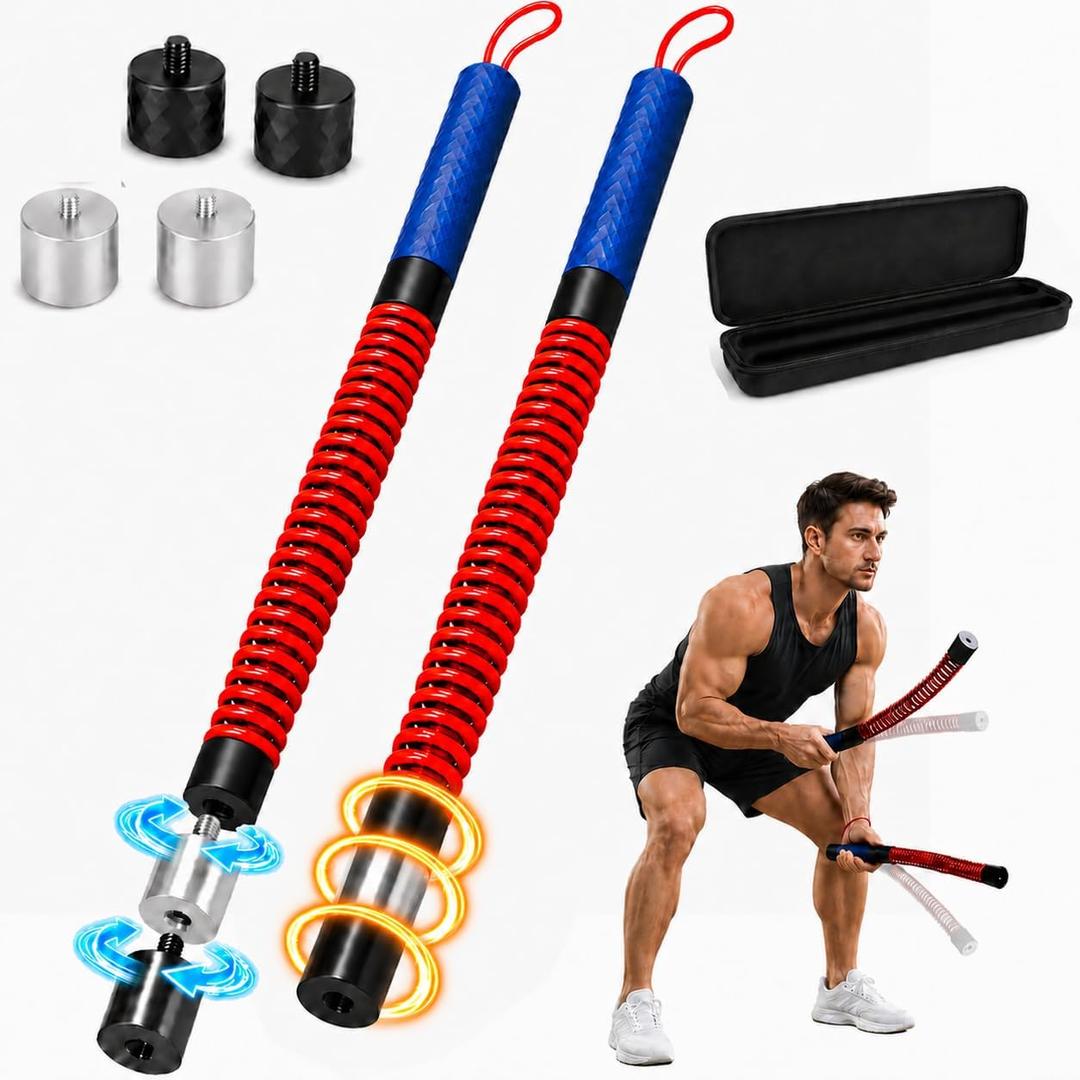 Adjustable Weighted Ropeless Battle Rope, Progressive Weight Training for Home & Small Spaces, Light Weight for Fast Cardio, Heavy for HIIT Challenge, Beginner, Home Gym, Activate Training State