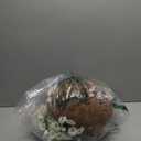 Artificial Fake Hanging Flowers Plants Baskets Spring Outdoor Decor, Outdoor Faux Silk White Morning Glory Eucalyptus in Planter UV Resistant Realistic for Outside Porch Patio Balcony Garden Yard Home (12 Bundles)