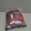 PAVILIA Black and Red Buffalo Plaid Sherpa Throw Blanket for Couch, Christmas Red Black Checkered Fleece Blanket and Throws, Soft Fuzzy Flannel Blanket for Sofa Bed, Cozy Winter, 50x60