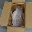 OMISTAR 3 Tier Fruit Bowl for Kitchen Counter, Gold Metal Stand Tiered Fruit Basket, ABS Serving Bowls, 11.2 in Lightweight Luxury Multi-Layer Snack Rack for Home Living Room