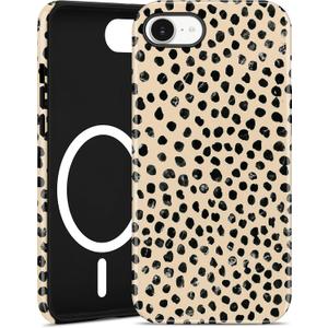 Jusy Compatible with MagSafe Polka Dot Leopard Print Phone Case for iPhone 11, Trendy Luxury Magnetic Soft TPU and Hard PC Protective Phone Cover for Women Girls - Polka Dot