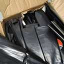 Ultrasac Heavy Duty Contractor Bags (VALUE 50 PACK/w TIES), 42 Gallon, 32.75" X 47" - 3 MIL Thick Large Black Industrial Garbage Trashbags for Construction and Commercial use