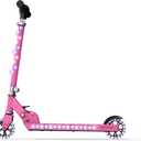 Jetson Jupiter Kids 2-Wheel Light-Up Kick Scooter, LED Lights on Handlebar, Stem, Wheels & Deck, Adjustable Handlebar, Rear Brake, Easy-Folding Mechanism, Ages 5+,  Jupiter Pink