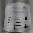 FUIN Wall Mounted 57in Wooden Blanket Ladder Living Room Decorative Farmhouse Quilt Display Holder Rustic Wood Towel Rack for Bathroom, White