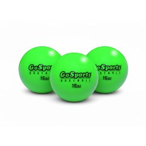 GoSports Weighted Training Balls - Choose Baseball or Softball - Hitting & Pitching Training for All Skill Levels - Improve Power and Mechanics (One Size, Green), 3 Pieces