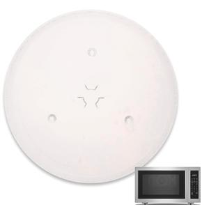 IMPRESA 11.25-Inch Microwave Glass Plate Replacement - Compatible with GE & Samsung Microwaves - Clear Round Glass Turntable Tray - Microwave Plate Replacement