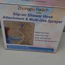 Slip-On Faucet Sprayer Attachment with 6 Ft Hose for Pet Bathing, Kitchen and Utility Sink - No Installation Needed - Fits Faucets Up to 3" Wide