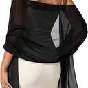 FURTALK Chiffon Shawl Wraps for Women Evening Dresses Soft Scarf Formal Wedding Bridal Scarves