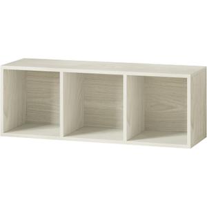IOTXY DIY Modular Cubby Bookcase - Stackable 3-Cube Open Bookshelf, White