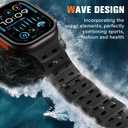 Adorve Compatible with Apple Watch Ultra 3/2/1 Band 49mm for Men - Ocean Sport Strap Rugged Waterproof Silicone Replacement Bands for iWatch Series 11 10 9 8 7 6 5 4 3 2 1 SE 46mm 45mm 44mm 42mm