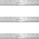 Westcott Stainless Steel Rulers with Non-Slip Cork Backing, Back-to-School, School Supplies, Classroom Supplies, 18-Inch, 3-Pack