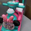 Kiddieland Disney Minnie Mouse Play n' Sort Activity Train Ride-On with Lights, Sounds, Shape Sorter, Storage Seat, Push Handle, Ages 1236 Months, Toddler Indoor Toy for Motor Skills