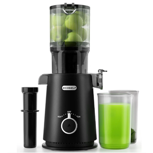 Ecoself Juicer Machines, Cold Press Juicer, Whole Juicer with 4.35" Wide Mouth, Whole Fruit juicer, Juice Extractor for Vegetable and Fruit, High Juice Yield, Easy to Clean with Brush