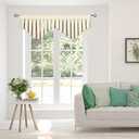 OYRING Blackout Curtain Valances Beige valances for Windows Rod Pocket Window Valance for Living Room Kitchen and Bedroom (59 x 20 Inch, 1 Panel)