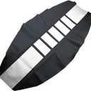Universal Motorcycle Seat Cover Non-Slip Suitable Rubber Striped Seat Covers Soft for YZ125 YZ250 YZ450F WR250F WR450F WR400F XTZ125 YZ WR TTR 125 250 Dirt Pit Bike Off Road Motorbike (White)