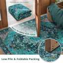 Ciicool Washable Runners for Hallways, 2'6''x8' Long Kitchen Runner Rug, Entryway Indoor Rug, Non Slip Rubber Backing Boho Vintage Floor Decor,Oriental Carpet for Bedside
