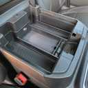 TACOBRO Center Console Organizer Compatible with 2020-2023 Silverado/Sierra 2500/3500HD/ 2019-2022 Chevy Silverado 1500 / GMC Sierra 1500 Accessories - Full-Coverage Insert Tray, ABS material Black