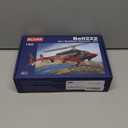 GQGQGQ A61 Airwolf Remote Controlled Helicopter Aircraft Plane 4CH RC Heli Aileronless 1/42 Scale 6-Axis Gyroscope Altitude Hovering Optical Flow Position 2Batteries for Adults Beginners/Black White